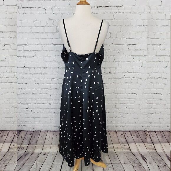 FOXIEDOX Perita Midi Dress NWT Black L - Picture 5 of 7